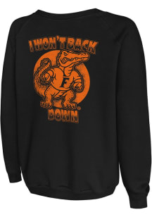 Original Retro Brand Florida Gators Womens Black Tom Petty Heartbreaker Guitar Crew Sweatshirt