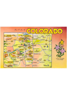 Colorado State Map Vintage Magnet