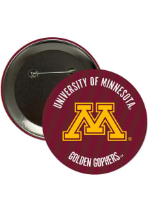 Minnesota Golden Gophers 3" Stripes Button - Maroon