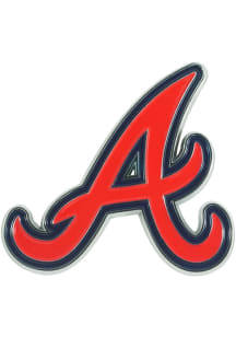 Atlanta Braves Metal Car Emblem - Navy Blue