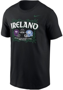 Nike TCU Horned Frogs Black Aer Lingus Head To Head Football Core Short Sleeve T Shirt