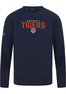 Levelwear Detroit Tigers Navy Blue Mandate Carve Long Sleeve T Shirt