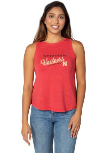Nebraska Cornhuskers Womens Red Swing Tank Top