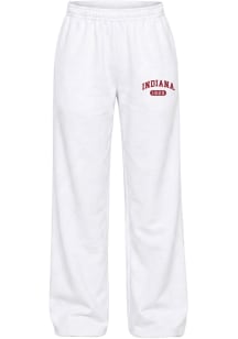 Hype and Vice Indiana Hoosiers Womens Varsity White Sweatpants