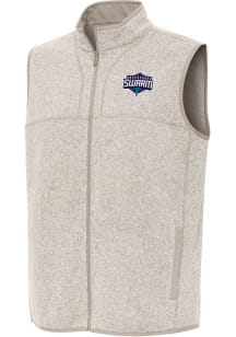 Antigua Greensboro Swarm Mens Oatmeal Heather Fortune Sleeveless Jacket