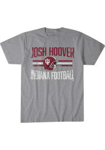 Josh Hoover Indiana Hoosiers Grey Heather Helmet Hero Short Sleeve Fashion Player T Shirt
