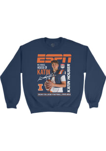 Katin Houser Illinois Fighting Illini Mens Navy Blue 2026 ESPN The Magazine Collection - Katin Hou..