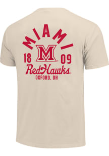 Miami RedHawks Youth Natural Arched Wordmark Short Sleeve T-Shirt
