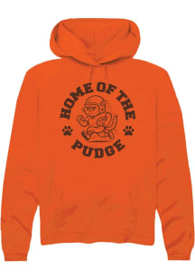 Summit Sportswear Ohio Mens Orange Home of the Pudge Angry Long Sleeve Hoodie