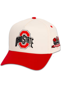 Woodn Grail Ohio State Buckeyes "The Shoe" Two Tone Adjustable Hat - Ivory