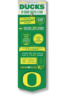 Oregon Ducks Wall Art Sign - Green