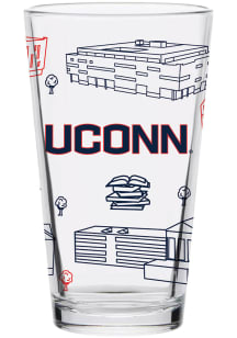 UConn Huskies 16oz Campus Pint Glass - Clear