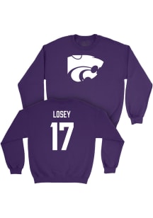 Jordan Losey K-State Wildcats Mens Purple NIL Legacy Player Crew