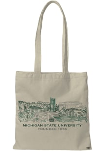 Michigan State Spartans White Campus Tote