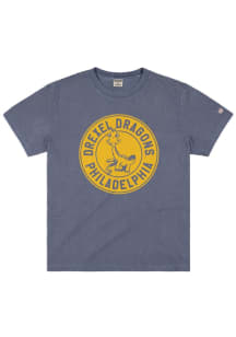 Homefield Drexel Dragons Navy Blue 1950s Logo Short Sleeve Fashion T Shirt