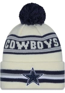 New Era Dallas Cowboys Navy Blue Classic Cuff Pom Mens Knit Hat