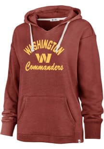 47 Washington Commanders Womens Burgundy Wrapped Up Kennedy Hooded Sweatshirt