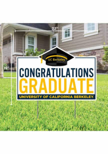 Cal Golden Bears Congratulations Graduate Yard Sign - White
