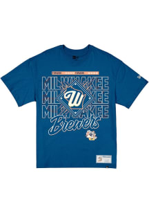 New Era Milwaukee Brewers Womens Light Blue City Connect Oversized Short Sleeve T-Shirt