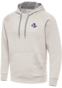 Antigua Tulsa Golden Hurricane Mens White Victory Long Sleeve Hoodie