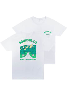 Uscape Boulder White Rocky Mountain Short Sleeve Fashion T Shirt