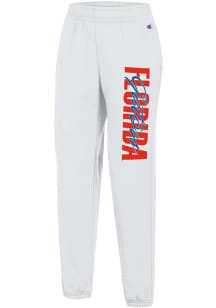 Champion Florida Gators Womens Powerblend White Sweatpants