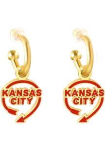 Kansas City EB & Co Auto Sign Huggie Hoop Womens Earrings