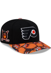 New Era Philadelphia Flyers Mascot Visor 9SEVENTY Stretch Snap Adjustable Hat - Black