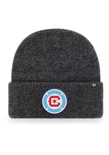 47 Chicago Fire Black Brain Freeze Cuff Mens Knit Hat