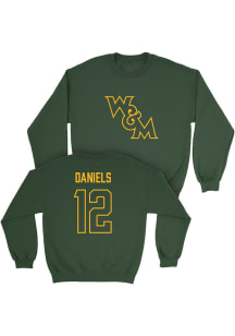 Nilavan Daniels  Campus Ink William & Mary Tribe Youth Green NIL Legacy Long Sleeve Crew Sweatshir..