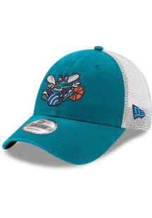New Era Charlotte Hornets Alt 9FORTY Trucker Adjustable Hat - Teal