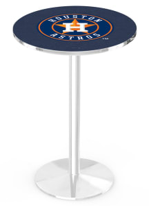 Houston Astros Chrome Round Base Pub Table