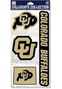 Colorado Buffaloes 4 Pack Auto Decal - Black