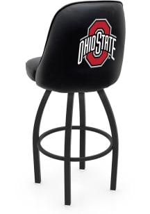Ohio State Buckeyes Padded Swivel Pub Stool - Black