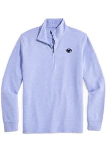 Vineyard Vines Penn State Nittany Lions Mens Light Blue Shep Shirt Long Sleeve Qtr Zip Pullover