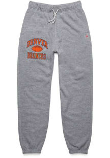 Homage Denver Broncos Mens Grey Gridiron Fashion Sweatpants