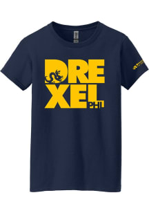 Summit Sportswear Drexel Dragons Womens Navy Blue Admitted Students Day 2020 Short Sleeve T-Shirt