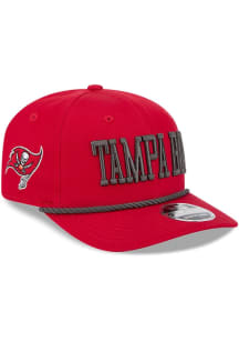 New Era Tampa Bay Buccaneers Wordmark 9SEVENTY Stretch Snap Adjustable Hat - Red