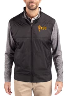 Cutter and Buck Arizona State Sun Devils Mens Black Stealth Light Weight Jacket