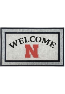 Nebraska Cornhuskers Welcome 18x30 Door Mat