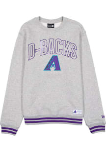 New Era Arizona Diamondbacks Mens Grey City Connect Long Sleeve Crew Sweatshirt