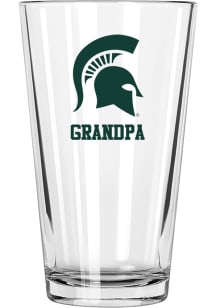Michigan State Spartans Grandpa 16 oz Pint Glass - White