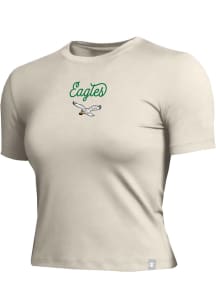 Champion Philadelphia Eagles Womens Ivory Soft Touch Short Sleeve T-Shirt