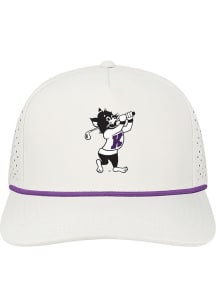 K-State Wildcats Golf Cut Above Adjustable Adjustable Hat - White