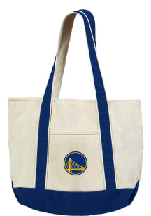 Golden State Warriors White Canvas Tote
