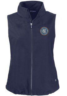 Cutter and Buck New York City FC Womens Navy Blue Charter Vest