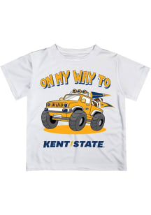 Vive La Fete Kent State Golden Flashes Infant On My Way Short Sleeve T-Shirt White