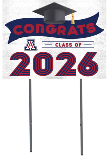 Arizona Wildcats KH Sports Fan Class of 2026 Yard Sign - Navy Blue