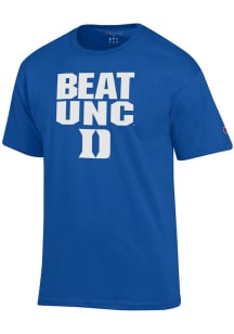 Champion Duke Blue Devils Blue Beat UNC Short Sleeve T Shirt