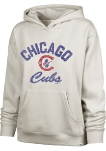 47 Chicago Cubs Womens White Naomi Arch Hooded Sweatshirt